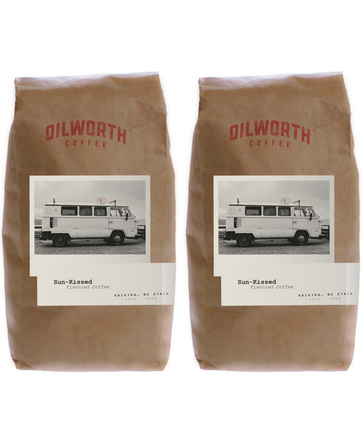 Dilworth Coffee Medium Roast Flavored Ground Coffee - Sun Kissed, Pack of 2