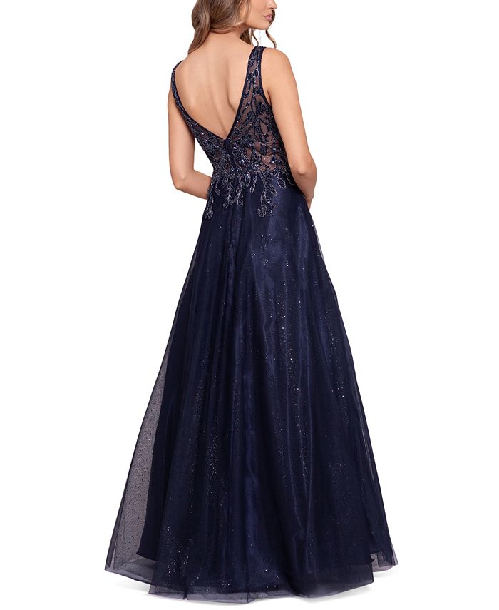 XSCAPE Beaded Ball Gown - Macy's