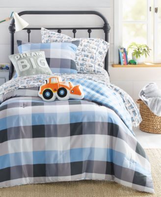 Charter Club Kids Gingham Comforter Sets Created For Macys Bedding