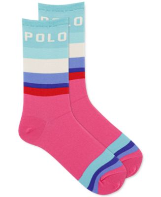 Polo Ralph Lauren Color Blocked Crew Socks - Macy's