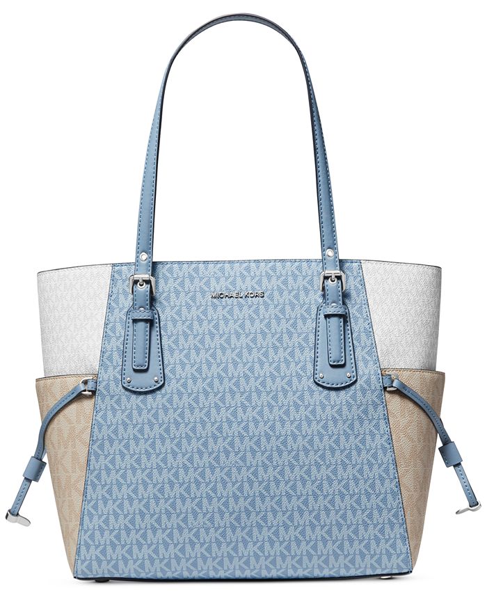 Michael Kors Womens Voyager East/West Tote Chambray Multi