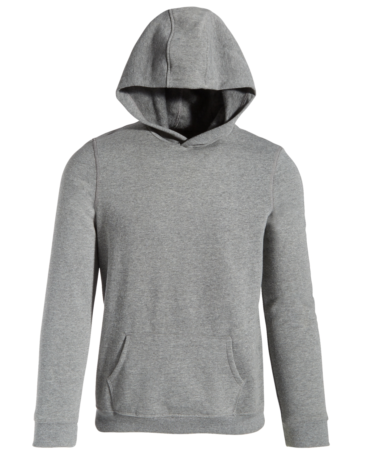 Shop Id Ideology Big Boys Solid Pullover Hoodie, Created For Macy's In Stormy Hthr