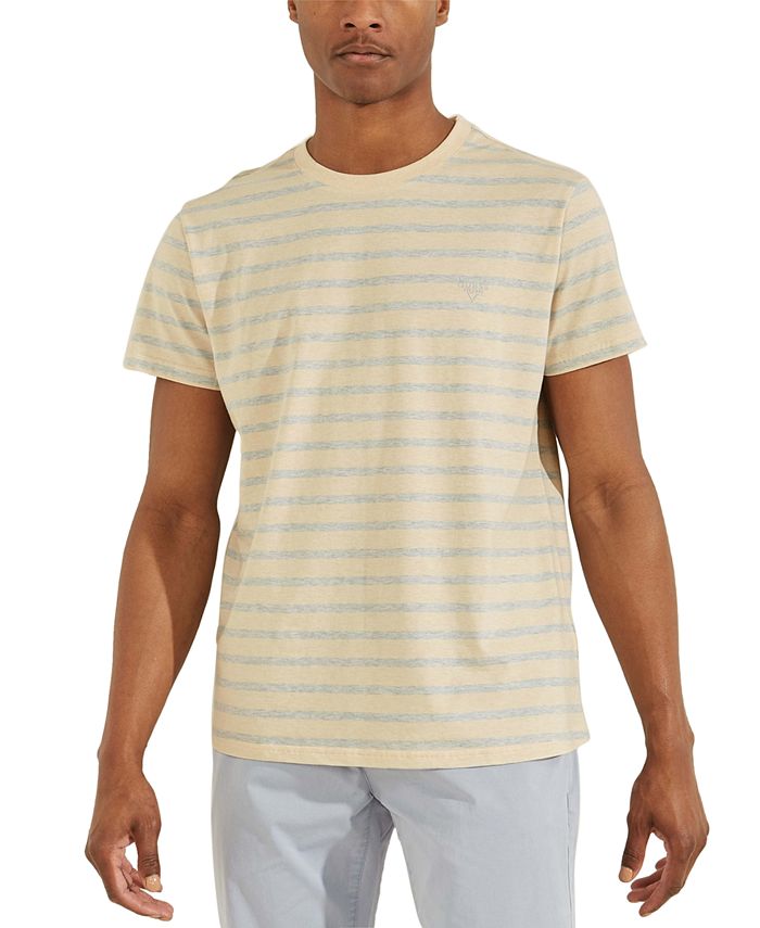 GUESS Men's Marlon Stripe-Print T-Shirt - Macy's