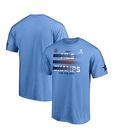 Men's Branded Sky Blue New York City FC 2021 MLS Cup Champions Five Points T-shirt