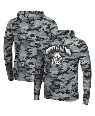 Colosseum Men's Camo Ohio State Buckeyes Campbell Long Sleeve Hoodie T ...