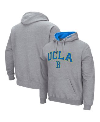 Men's Heathered Gray UCLA Bruins Arch and Logo 3.0 Pullover Hoodie