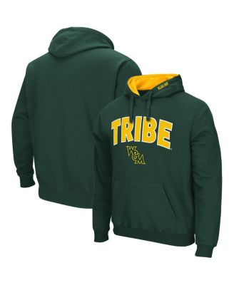 Men's Green William & Mary Tribe Arch and Logo Pullover Hoodie