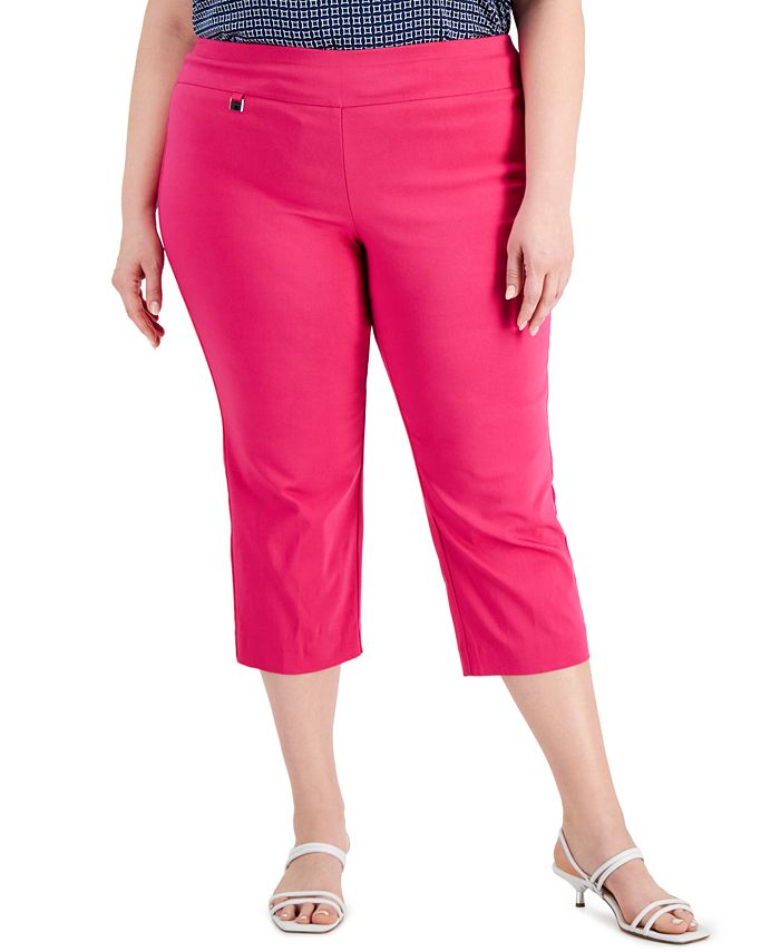 Alfani Plus Size PullOn TummyControl Pants, Created for Macy's Macy's