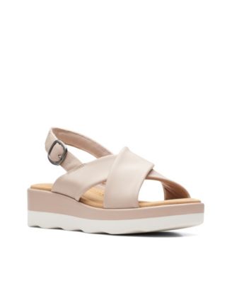 macy's clarks wedge sandals