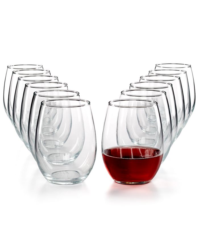 Martha Stewart Vivica 14 OZ Stemmed 4 Pack White Wine Glass Set