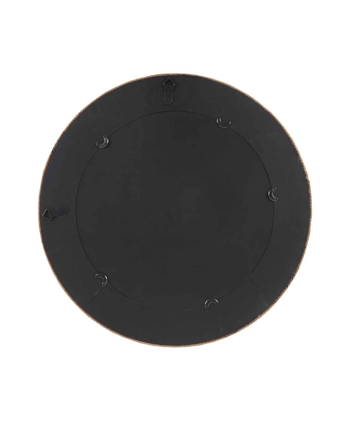 Madison Park Cove Round Jute Mirror