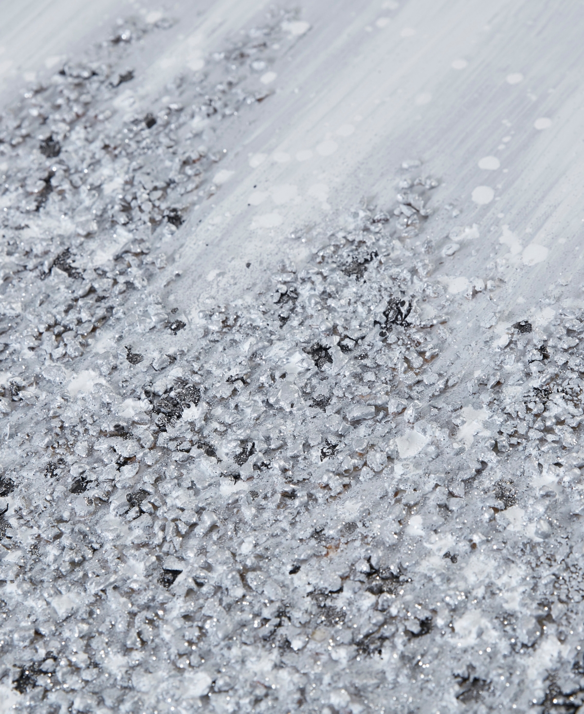 Madison Park Silver Glimmer Hand Brush Embellished Canvas Set, 2 Piece - Silver-Tone