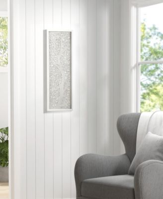 Laurel Branches Carved Wood Panel Wall Decor