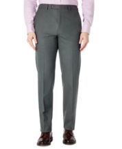 Contemporary Men's Flat Front Modern Fit Trousers, Regular Length