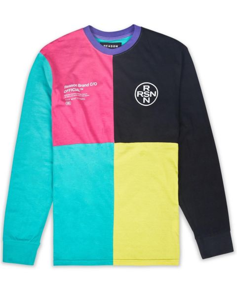 Мужская футболка Reason Nolan Long Sleeves, цвет: Разноцветный