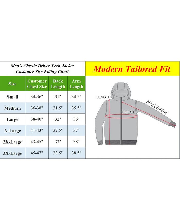 Galaxy By Harvic Spire By Galaxy Men's Classic Driver Tech Jacket Macy's