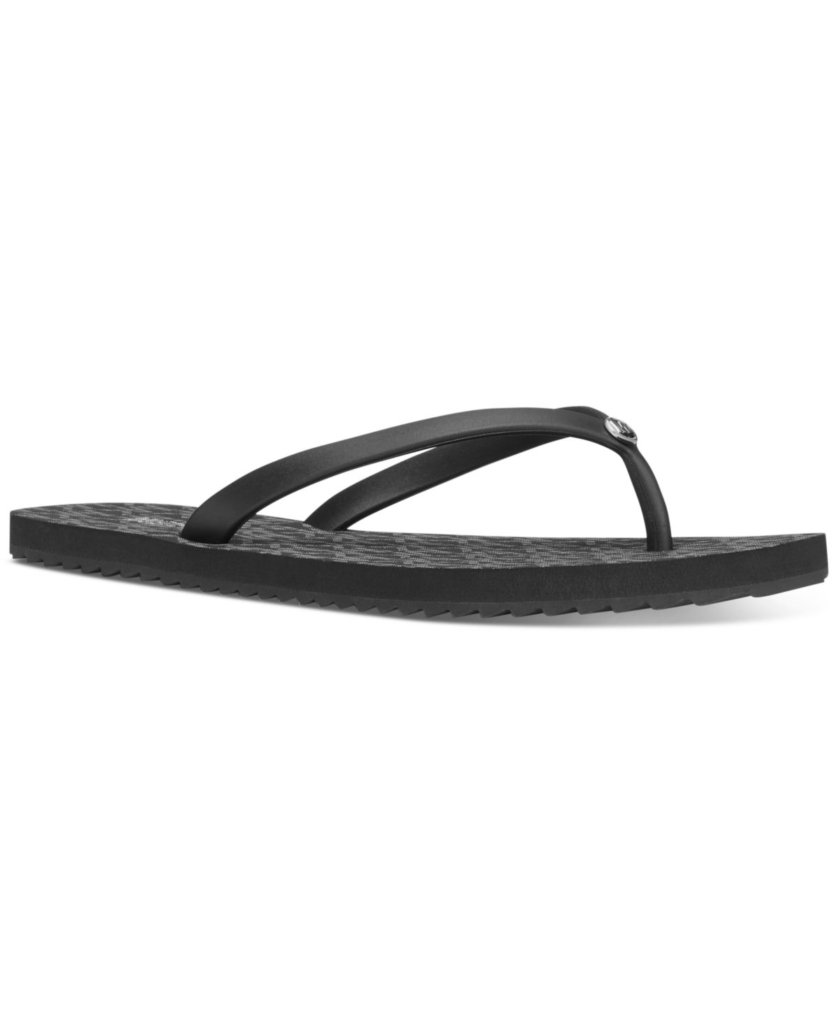 Shop Michael Kors Michael  Women's Jinx Flip-flop Sandals In Black