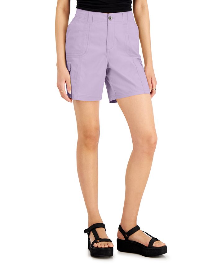 Style & Co Petite Comfort-Waist Cargo Shorts, Created for Macy's - Macy's