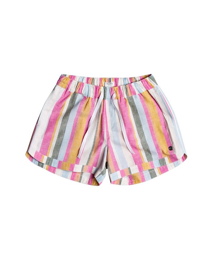 Roxy Little Girls Una Mattina Stripe Shorts - Macy's