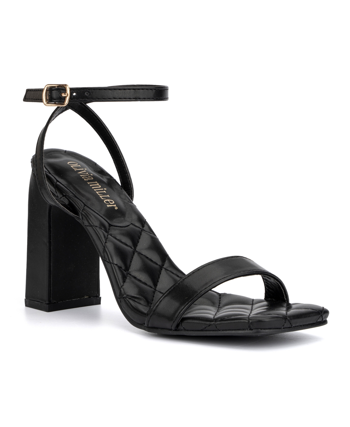 Olivia Miller Women's Jammie Heel Sandals Women's Shoes In Black | ModeSens