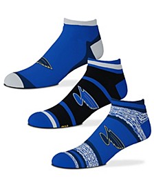 Men's and Women's St. Louis Blues Cash Three-Pack Ankle Socks