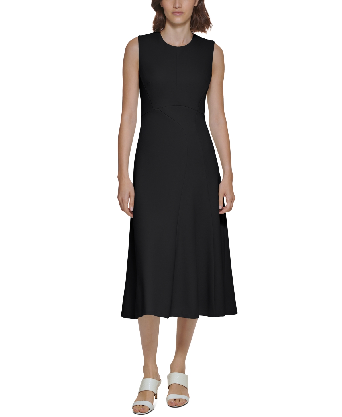 Calvin Klein Seamed Midi Dress on Macys.com | AccuWeather Shop