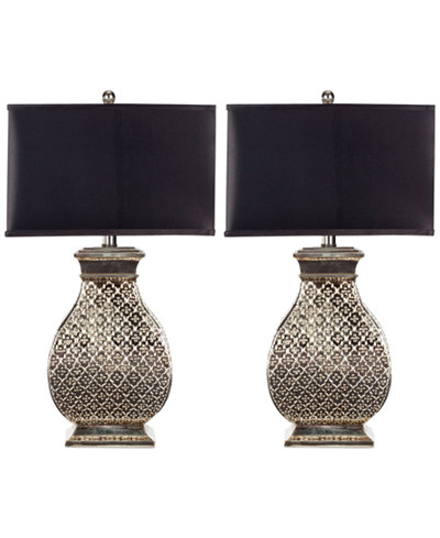 Safavieh Set of 2 Malaga Silver Table Lamps
