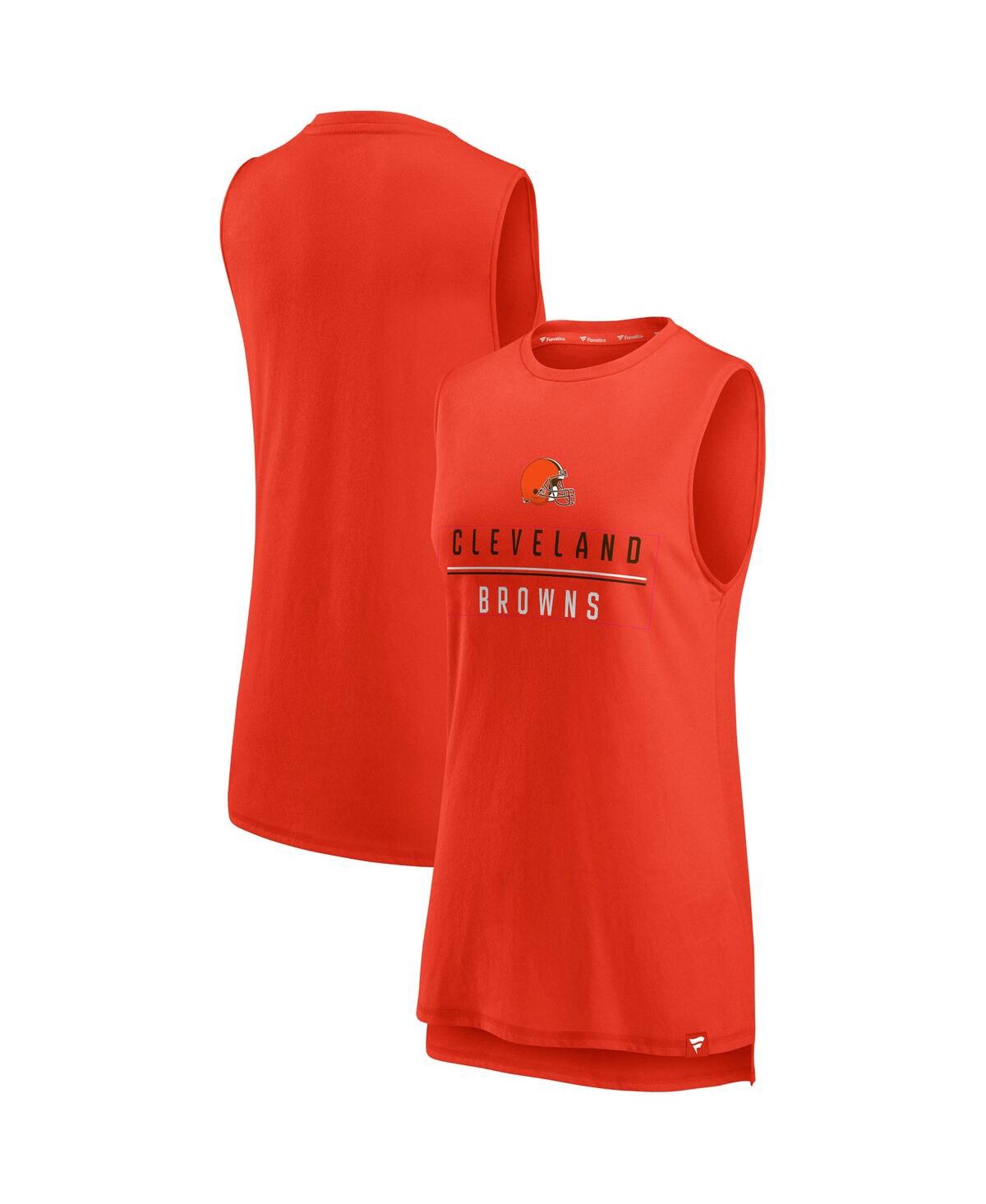 Women's FanaticsCleveland Browns True Contender Tank Top - Orange
