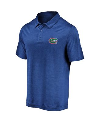 Men's Royal Florida Gators Primary Logo Striated Polo Shirt