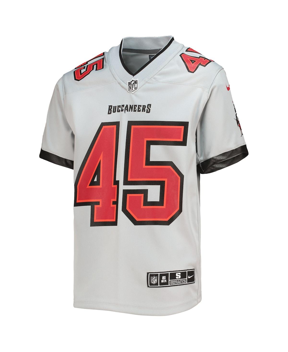 Big Boys Nike Devin WhiteTampa Bay Buccaneers Inverted Team Game Jersey - Gray