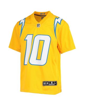 Big Boys Justin Herbert Gold Los Angeles Chargers Inverted Team Game Jersey