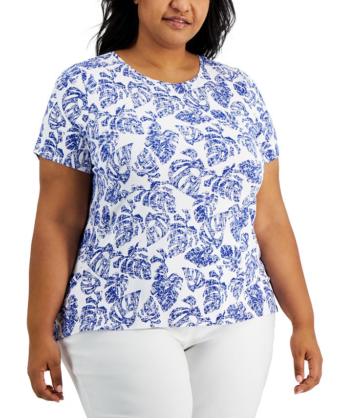 Alfani Plus Size Knit Top, Created for Macy's