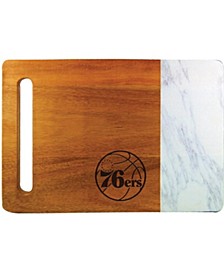 Philadelphia 76ers Cutting and Serving Board with Faux Marble
