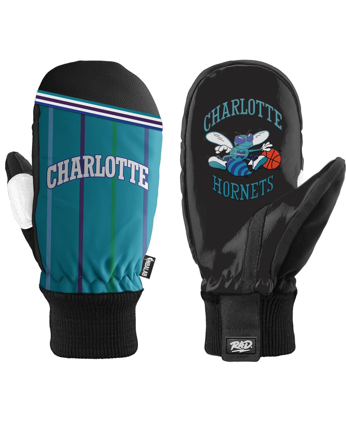 Rad Gloves Men's And Women's Charlotte Hornets Classic Snow Mittens In Black