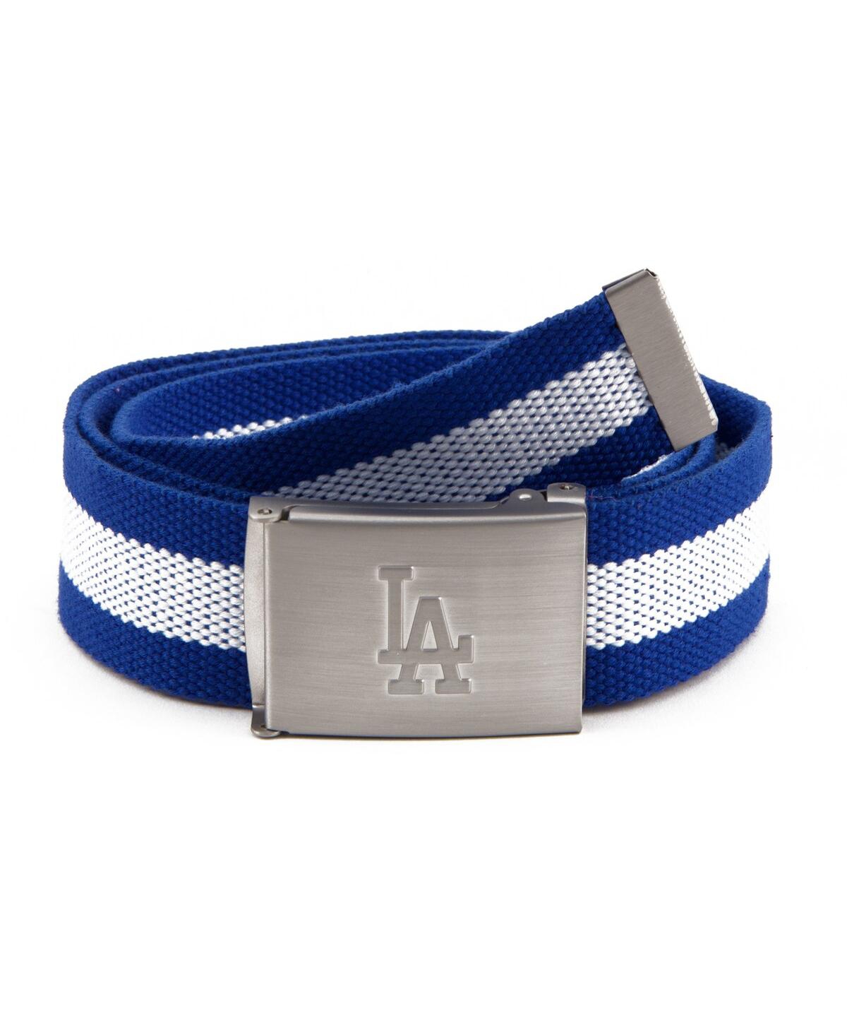 Eagles Wings Men's Los Angeles Dodgers Fabric Belt In Blue,white