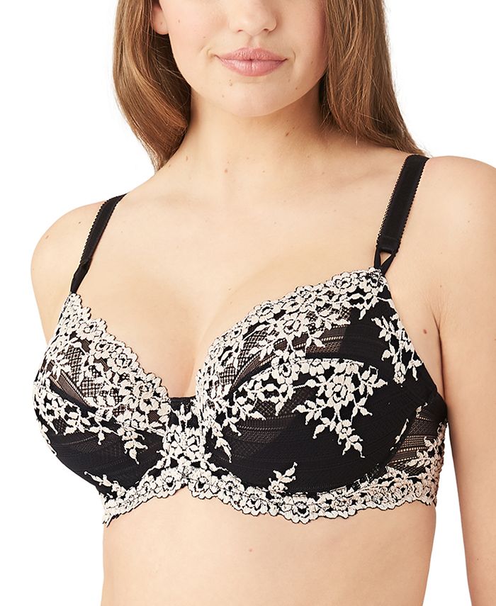 Buy Wacoal Embrace Lace Non-Padded Wired 3/4Th Cup Lace Fashion Bra - Black  (40DD) Online