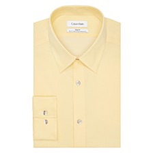 Men's Steel Slim-Fit Non-Iron Stain Shield Solid Dress Shirt