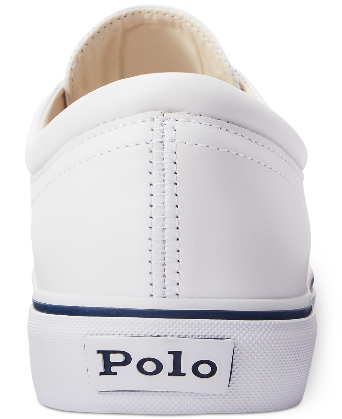 Shop Polo Ralph Lauren Men's Faxon Leather Sneaker In White