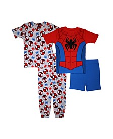 Little Boys Pajamas, 4 Piece Set