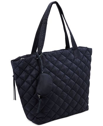 Inc International Concepts Women's Nylon Breeah Extra Quilted Tote Black Size Regular