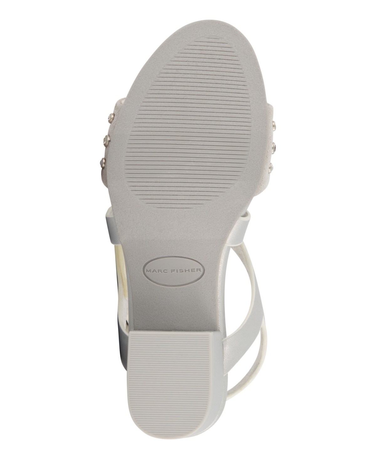 Marc Fisher Little Girls Block Heel Dress Sandals - Silver-tone