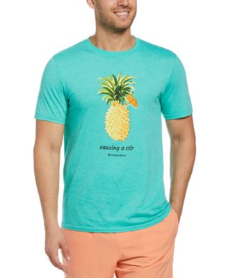 Cubavera - Men's Pineapple Print T-Shirt