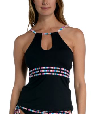 La Blanca - Women's Catalina Coast Tummy-Control Keyhole Tankini Top