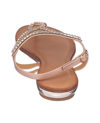 GC 25s flat sandals white patent leather