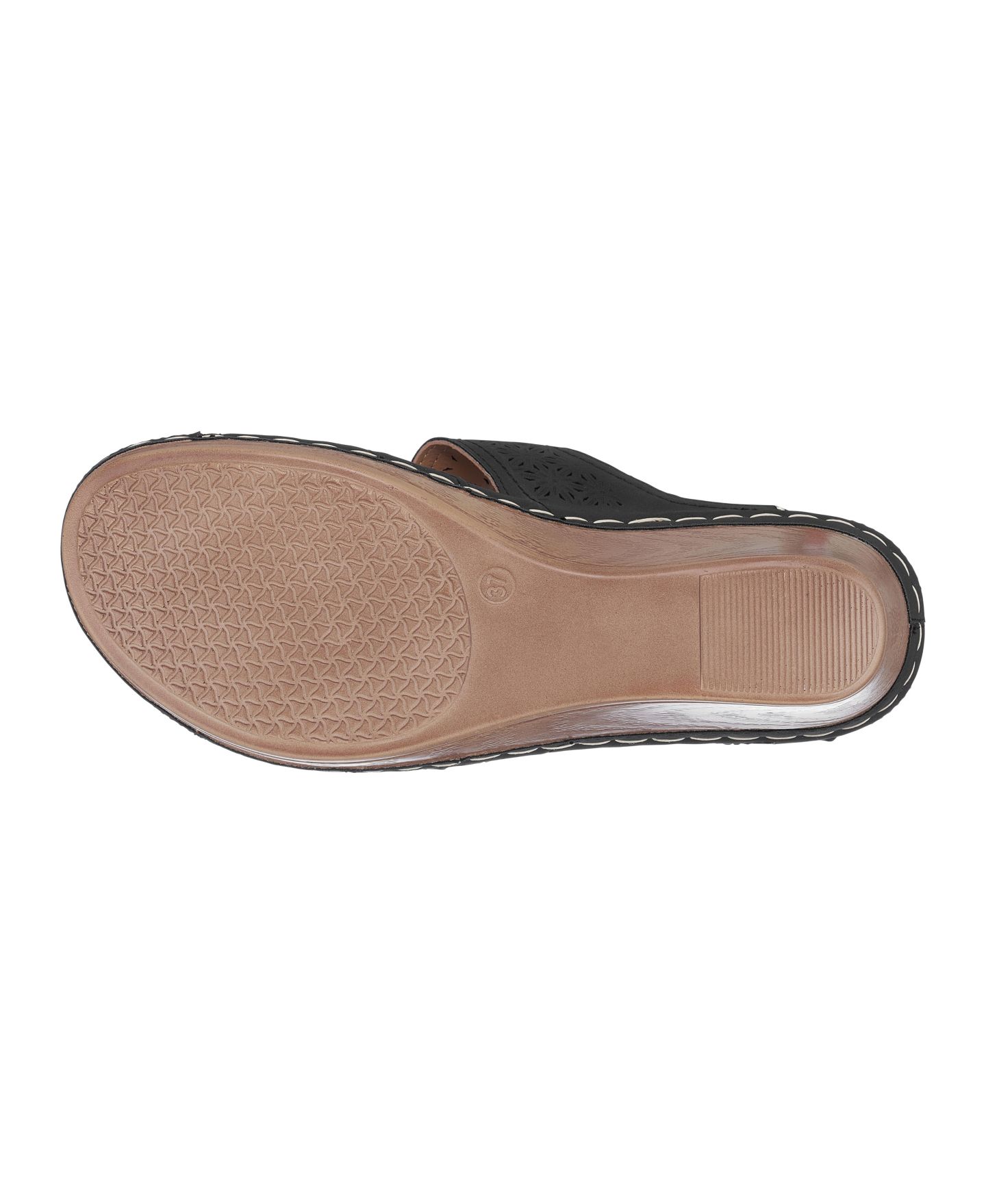 Женские сандалии GC Shoes Cie Wedge Slide, цвет: Чёрный — фото 5