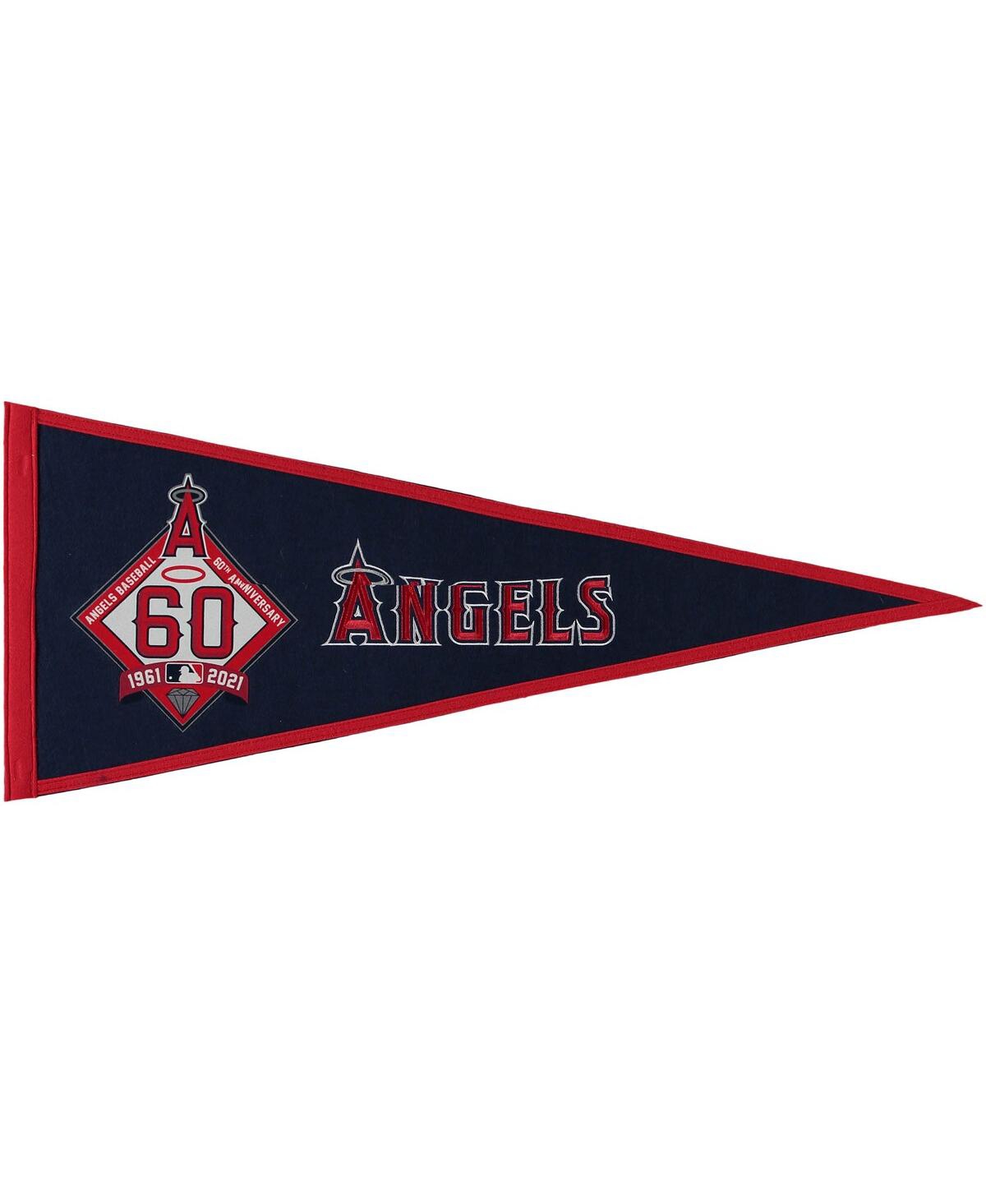 Winning Streak Los Angeles Angels 60th Anniversary Traditions Pennant In Red