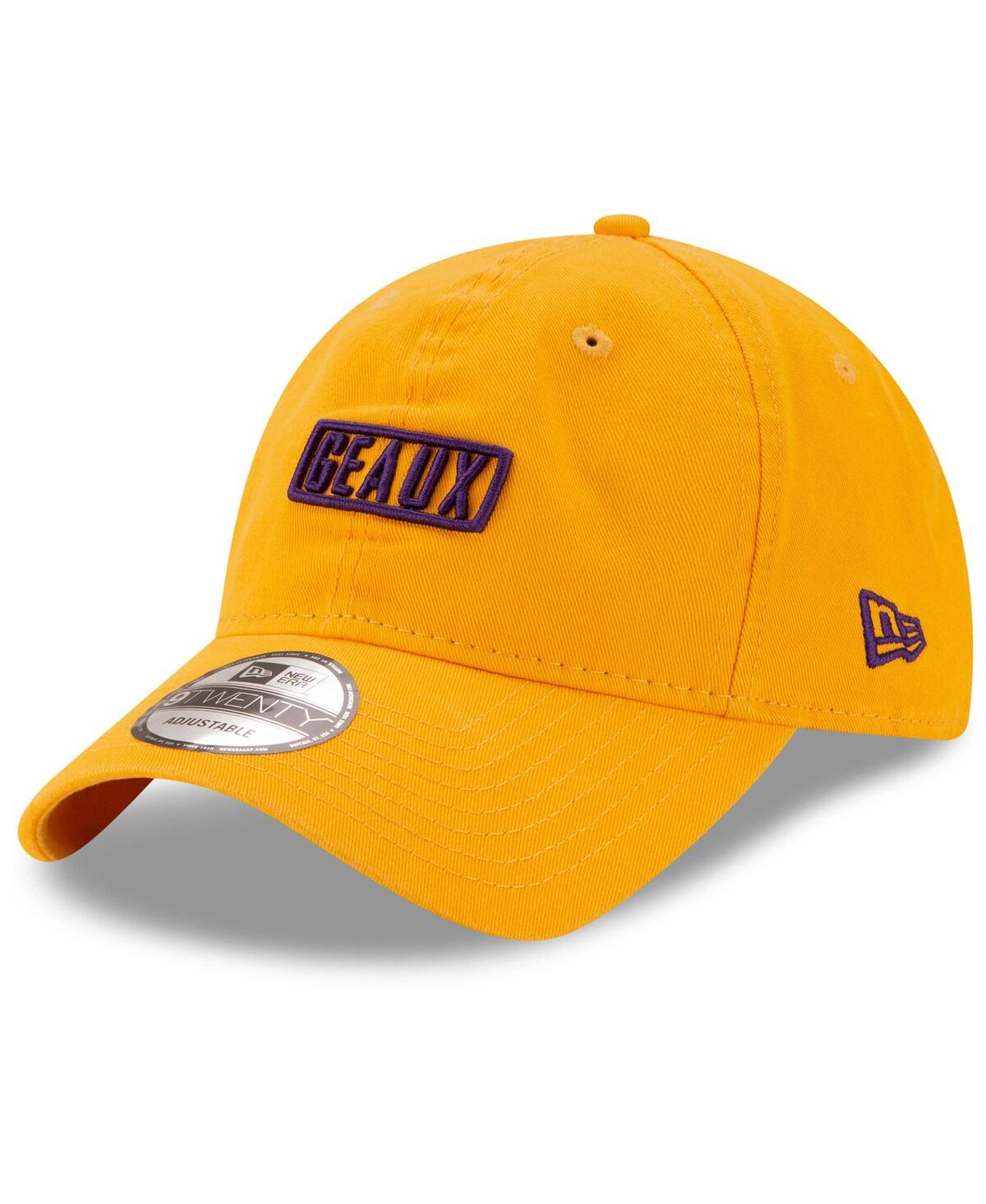 NEW ERA MEN'S NEW ERA GOLD LSU TIGERS SIMPLICITY 9TWENTY ADJUSTABLE HAT
