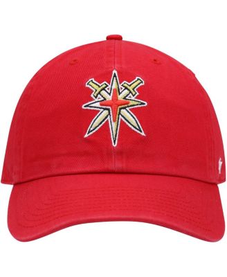 Men's '47 Red Vegas Golden Knights Clean Up Adjustable Hat