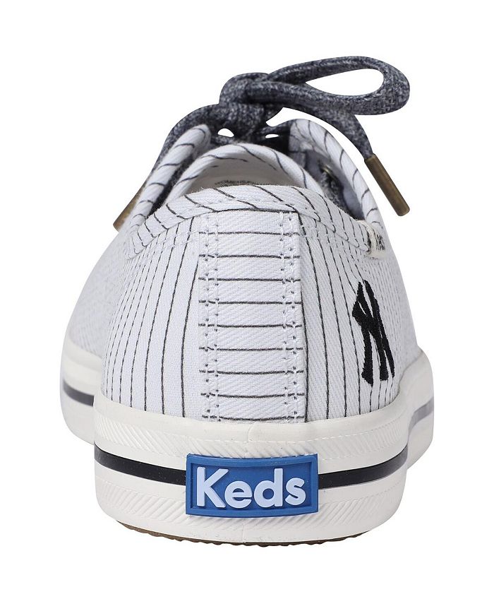 Keds Women's White New York Yankees Kickstart Pinstripe Sneakers Macy's