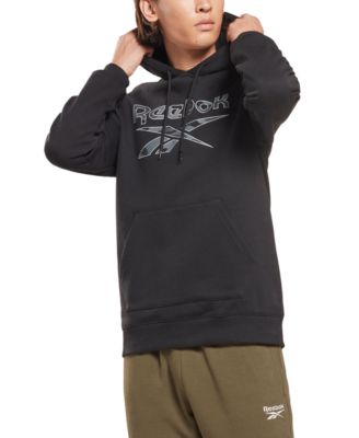 Reebok - Men's Identity Regular-Fit Camo Logo-Print Hoodie